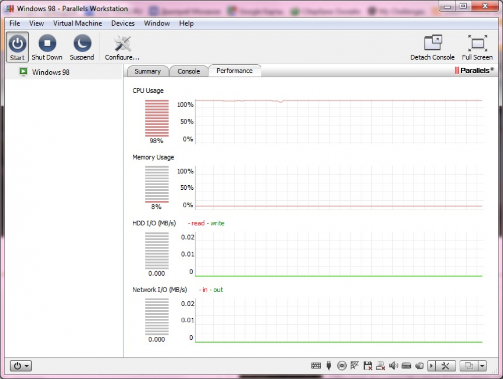 parallels 98 shutdown 1000 1000